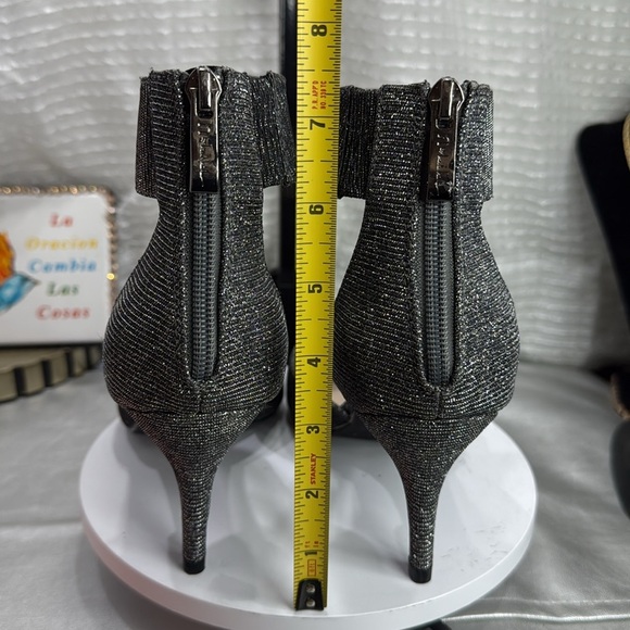 (T5)N by Nicole Miller - Women's Carty Pointed Toe Zip Pumps Stiletto Heel 8.5M - Picture 4 of 14